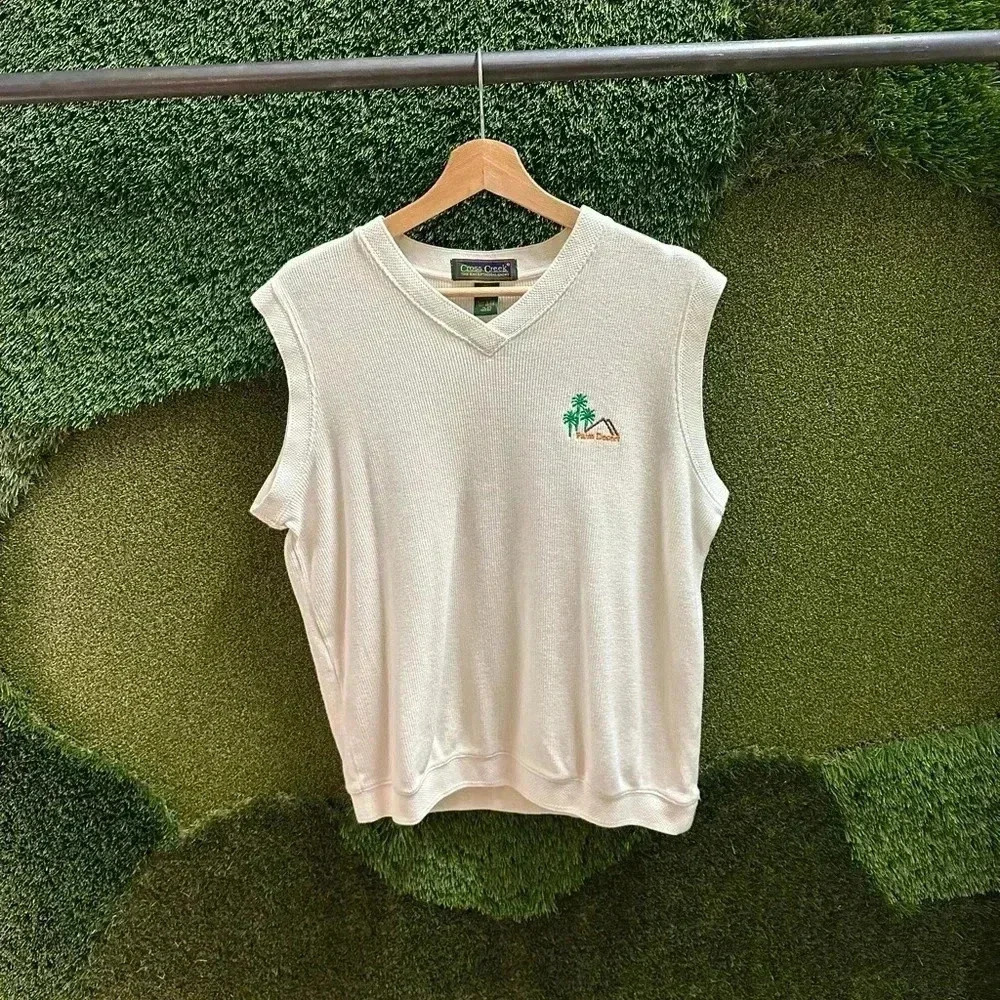 Vintage Palm Dessert Sweater Vest Size XL